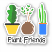 Sticker amis plantes (Devant)