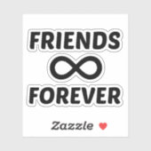 STICKER AMIS POUR TOUJOURS (Feuille)