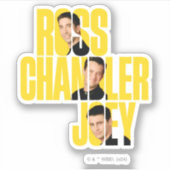 Sticker AMIS™ | Ross, Chandler et Joey (Devant)