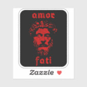 Sticker Amor Fati - Marcus Aurelius (rouge vintage) (Feuille)