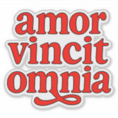 Sticker Amor vincit omnia (Devant)