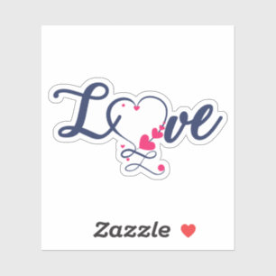 Sticker Amour avec coeur