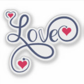 Sticker Amour avec coeur (Devant)