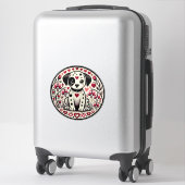Sticker Amour dalmate (Sur valise)
