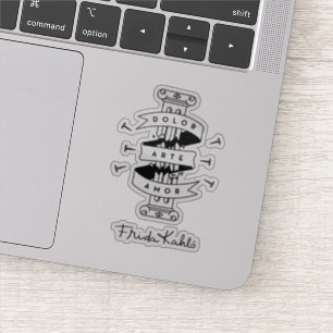 Sticker Amour d'art de douleur de Frida Kahlo  