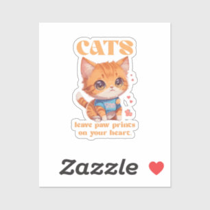 Sticker amour de chat mignon