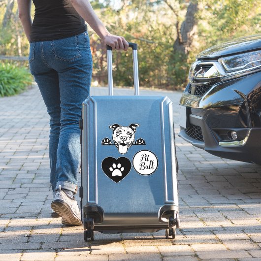 Sticker Amour de Pit Pull (Valise Insitu)