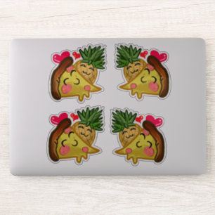 Sticker Amour de pizza d'ananas