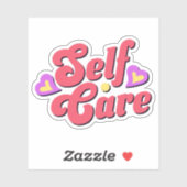 Sticker Amour de soi Cœurs Motivationnel  (Feuille)