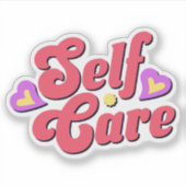 Sticker Amour de soi Cœurs Motivationnel  (Devant)