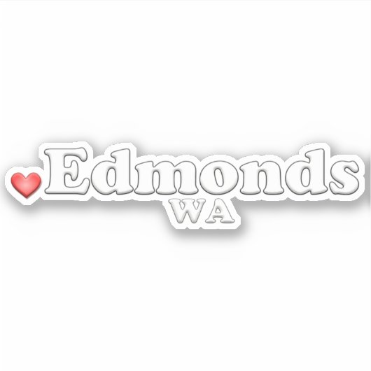 Sticker Amour Edmonds WA (Devant)