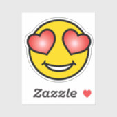 Sticker Amour Emoji (Feuille)