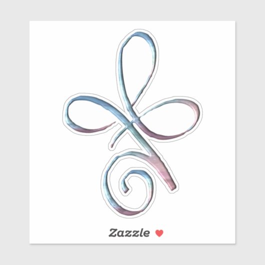Sticker Amour inconditionnel dégradé (Feuille)