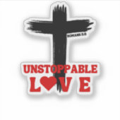 Sticker Amour Irrésistible – Romains 5:8 (Devant)