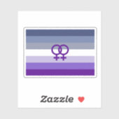 Sticker Amour Lesbien Butch Fierté WLW (Feuille)