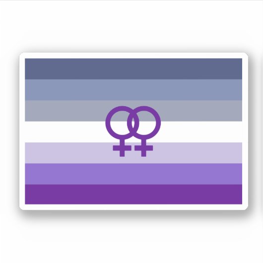 Sticker Amour Lesbien Butch Fierté WLW (Devant)