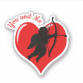 Sticker Amour mignon Saint Valentin (Devant)