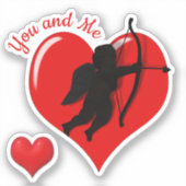 Sticker Amour mignon Saint Valentin (Recto)