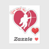Sticker Amour mignon Saint Valentin (Feuille)