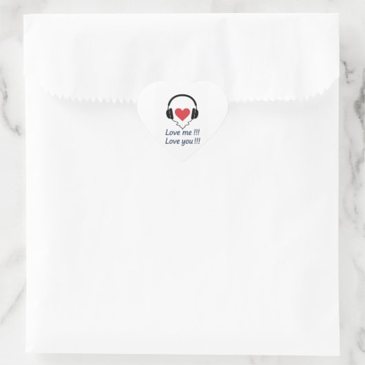 sticker amour moi vous aimer (Sac)