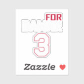 Sticker Amour Pour Damar 3 Couleur (Feuille)