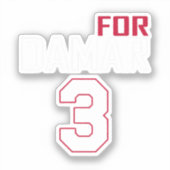 Sticker Amour Pour Damar 3 Couleur (Recto)