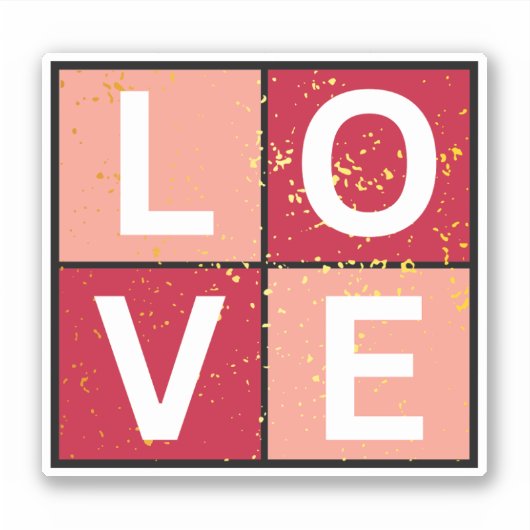 Sticker Amour, Saint Valentin (Devant)