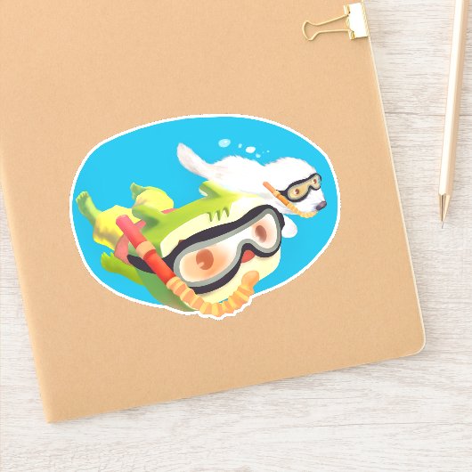 Sticker Amour sous-marin (Carnet)
