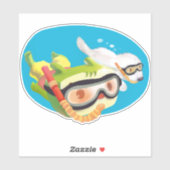 Sticker Amour sous-marin (Feuille)