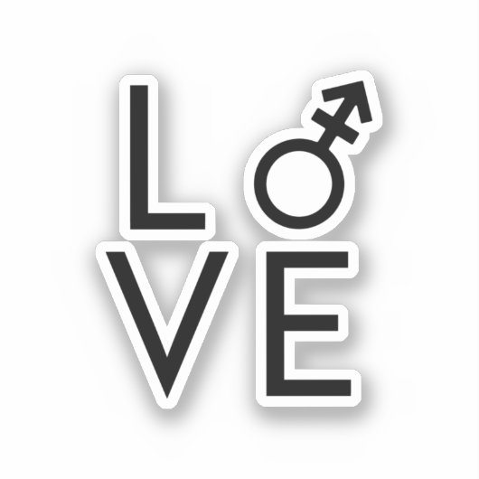 Sticker Amour trans (Recto)