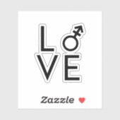 Sticker Amour trans (Feuille)