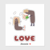 Sticker Amoureux (Feuille)