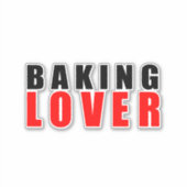 Sticker Amoureux de la cuisson (Devant)