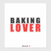 Sticker Amoureux de la cuisson (Feuille)