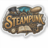 Sticker Amoureux de Steampunk (Devant)