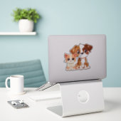 Sticker Amoureux des animaux (Ordinateur portable sur le bureau)