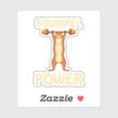 Sticker Amoureux des animaux de rongeurs d'écureuils de pu (Feuille)