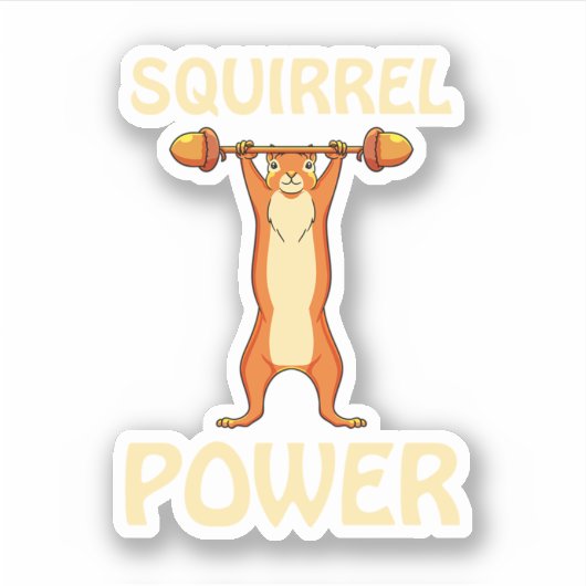 Sticker Amoureux des animaux de rongeurs d'écureuils de pu (Devant)