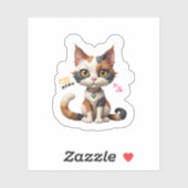 Sticker Amoureux des chats (Feuille)