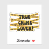 Sticker Amoureux du vrai crime (Feuille)