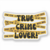 Sticker Amoureux du vrai crime (Devant)