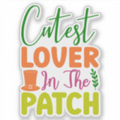 Sticker Amoureux le plus mignon dans le patch-60836 (Devant)