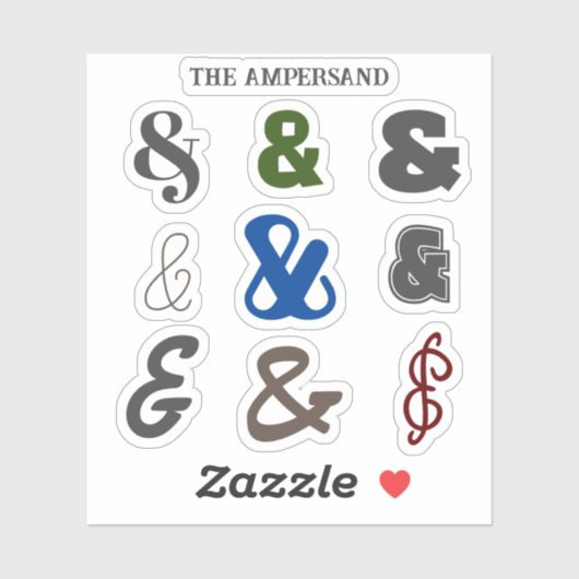 Sticker Ampersand Day (Feuille)