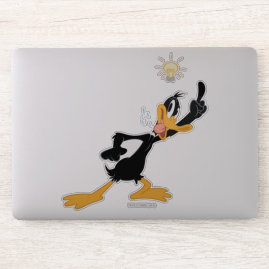 Sticker Ampoule au-dessus de la tête de DAFFY DUCK™ (Ordinateur)