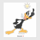 Sticker Ampoule au-dessus de la tête de DAFFY DUCK™ (Feuille)