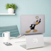 Sticker Ampoule au-dessus de la tête de DAFFY DUCK™ (Ordinateur portable sur le bureau)