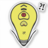 Sticker Ampoule jaune la plus élevée v1 (Devant)
