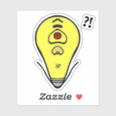 Sticker Ampoule jaune la plus élevée v1 (Feuille)