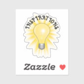 Sticker Ampoule lumineuse Idée (Feuille)