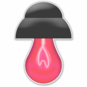 Sticker Ampoule rouge (Devant)